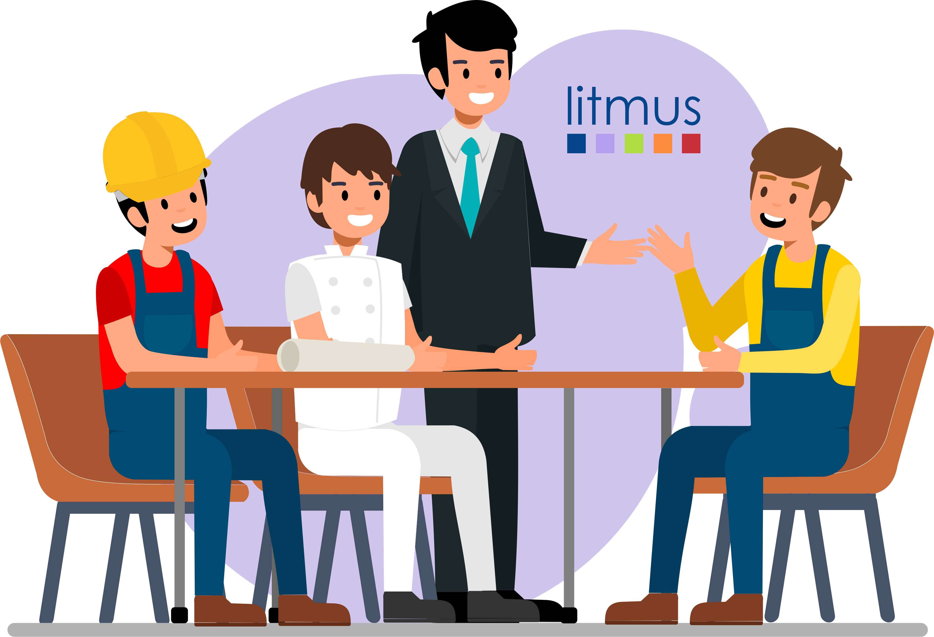 Litmus Tender illustration businesses