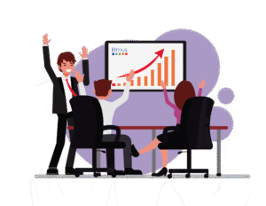 Litmus graph going up happy