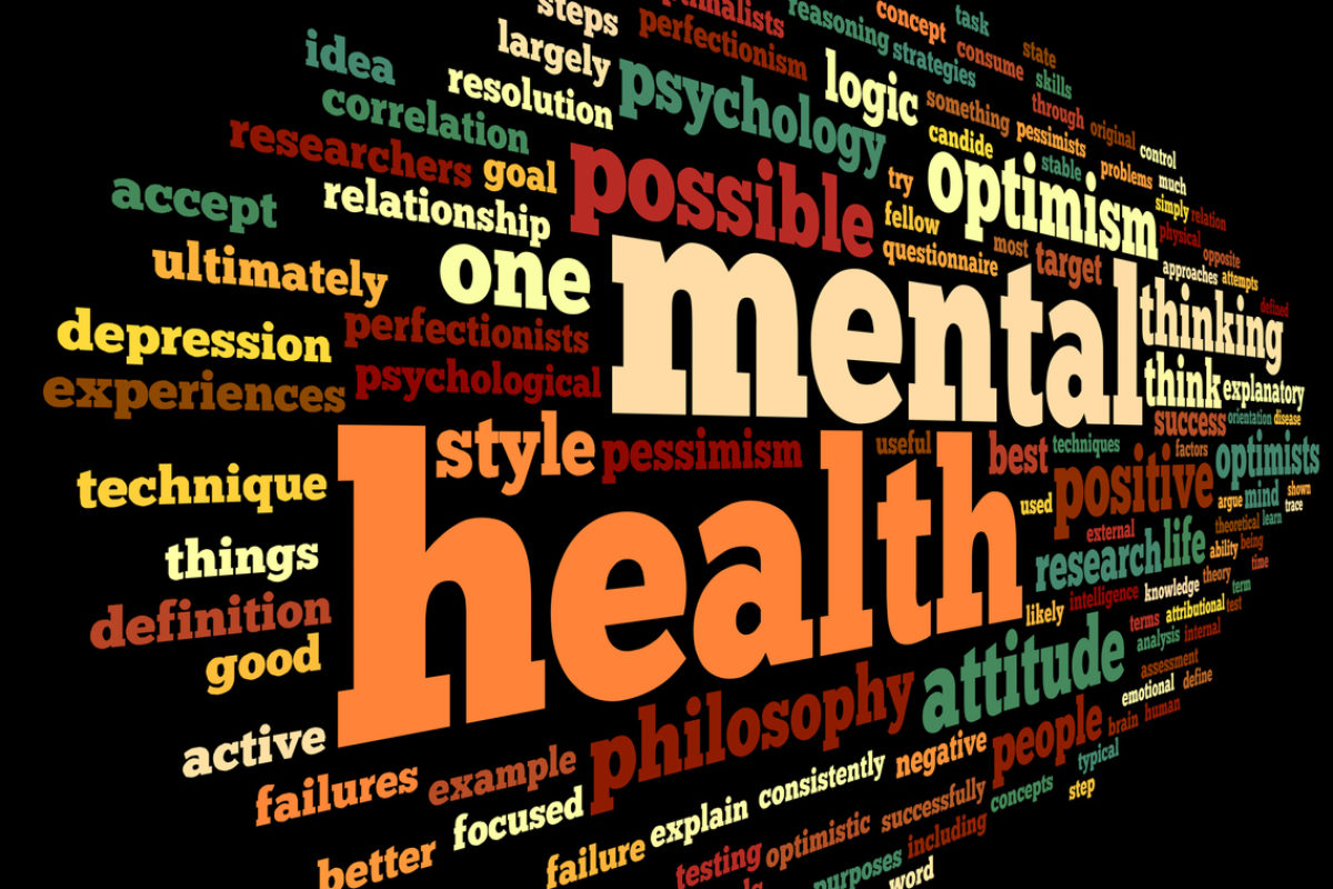 Mental health word cloud image