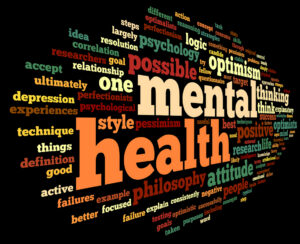 Mental health word cloud image
