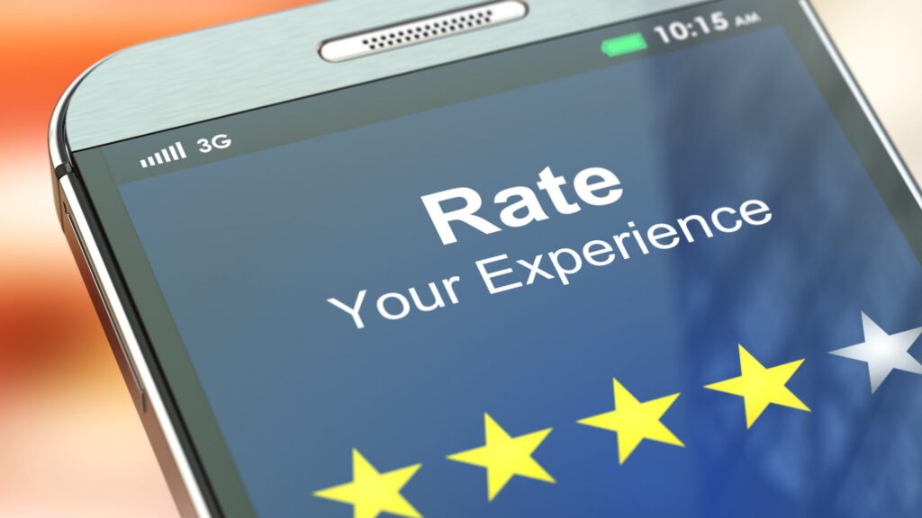 Mobile phone star rating