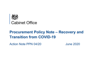 Cabinet office PPN Post Covid